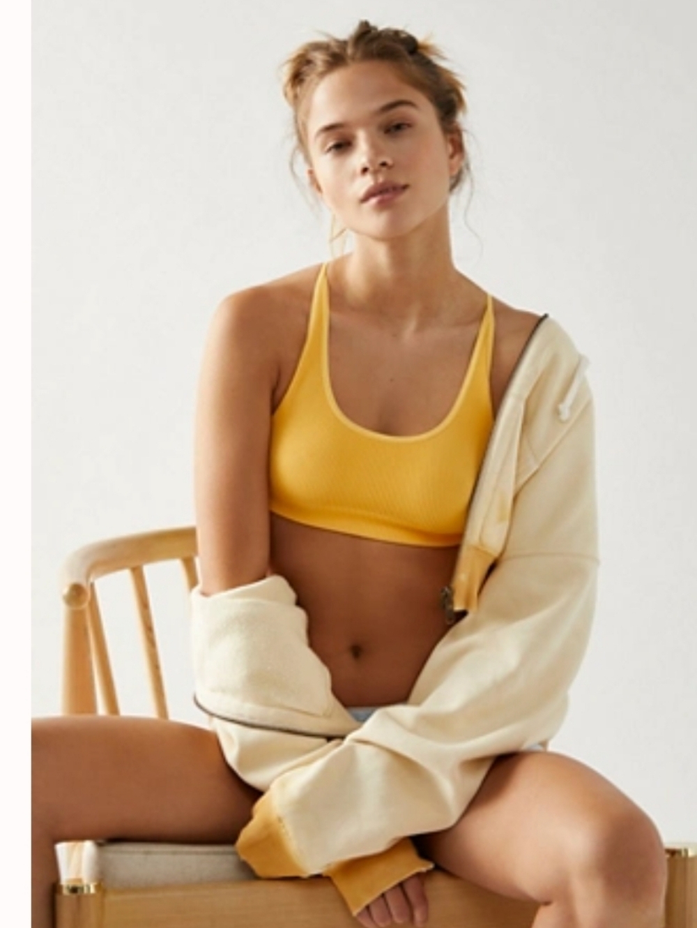 Free People Strappy Sunet Bralette - Yellow